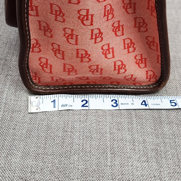 Vintage Dooney and Bourke Double Pocket Pink Monogram Logo Tote With Coin Purse - Picture 7 of 11